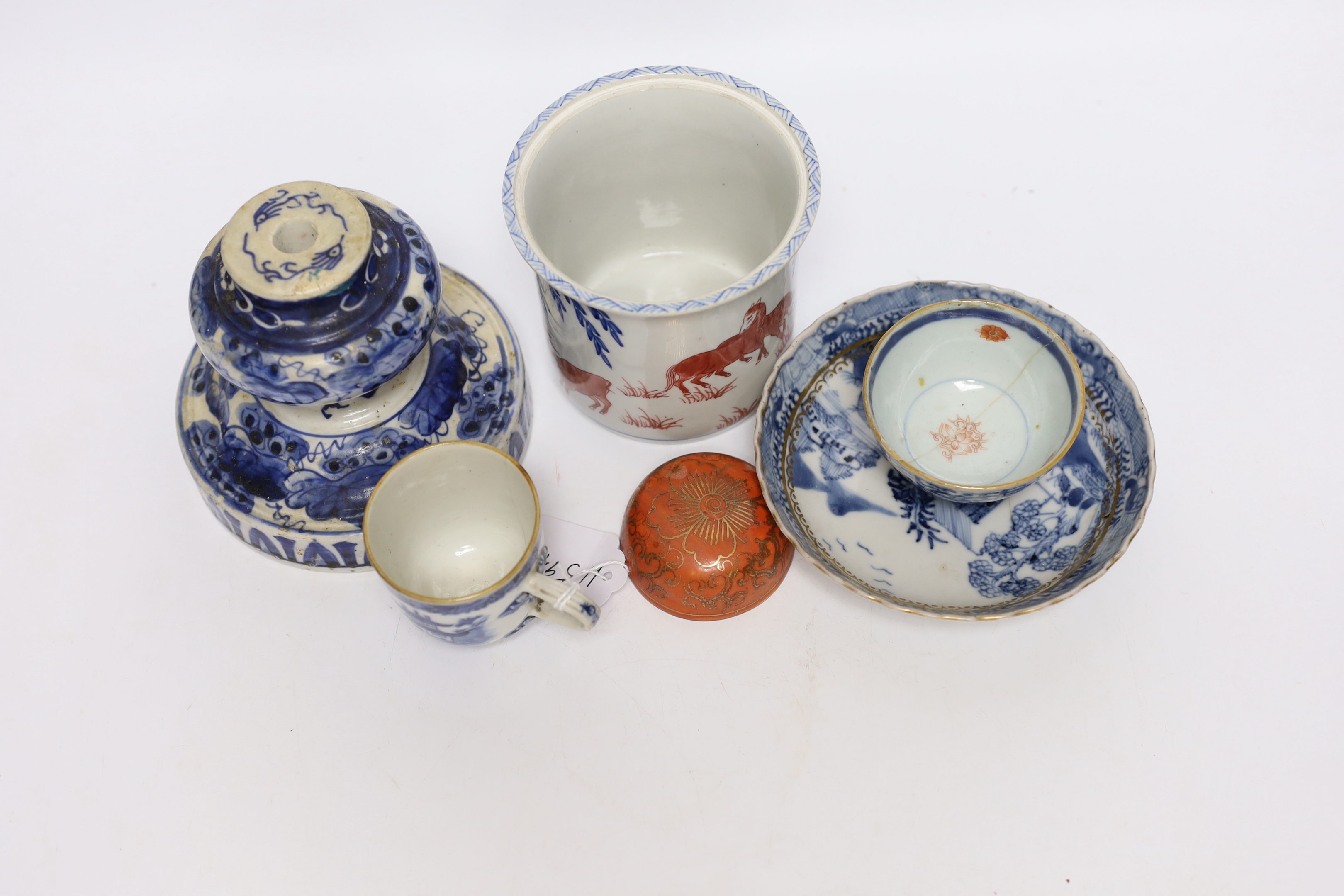 A small collection of various Chinese ceramics